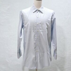 Brooks Brothers Regent Dress Shirt Mens Slim Fit Button Up 17-4/5 Cotton Striped